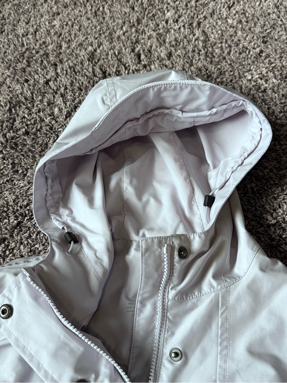 L.L.Bean Jacket Women’s M Regular Hooded Waterproof Lilac - Picture 13 of 14